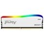 Memória Kingston Fury Beast, RGB, 8GB, 3600MHz, DDR4, CL17 DIMM, Branco   Dissipador de calor branco exclusivo com impressionante iluminação RGB Dê ao
