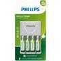 CARREGUE SUAS PILHAS TOTALMENTE O carregador básico da Philips atende a suas necessidades diárias de energia por um preço excepcional. Graças à simpli