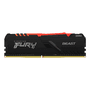Memória Kingston Fury Beast RGB A memória Kingston FURY Beast DDR4 RGB proporciona um poderoso aumento de performance para jogos, edição de vídeo e re