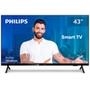 Smart TV Philips 43"   Simplesmente inteligente. Claramente brilhante.   Assista. Reproduza. Curta. Esta Smart TV Philips Full HD coloca você no centr