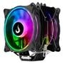 Cooler para Processador Rise Mode Winter Black 120mm, ARGB   Compativel com placas mãe ARGB padrão 3p 5v; Efeitos de iluminação Rainbow com alto brilh