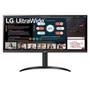 Monitor LG 34 IPS UltraWide   A resolução UltraWide™ Full HD (2560x1080) oferece 33% mais espaço de tela em largura do que a tela com resolução FHD (1