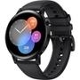 Smartwatch Huawei Watch GT3, 42mm, Bluetooth, Tela HD Amoled, GPS, Resistente à Água, Preto - MIL-B19 Medição precisa de Frequência Cardíaca e Posicio