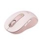 Mouse Sem Fio Logitech Signature M650, 2000 DPI, Compacto, 5 Botões, Silencioso, Bluetooth, USB, Rose Um mouse versátil com SmartWheel de rolagem adap