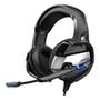 Headset Gamer Onikuma, LED, Drivers 50mm, USB, P2, Xbox One, PS4, PC, Mobile, Preto O fone de ouvido para jogos ONIKUMA K5 é um ótimo fone de ouvido e