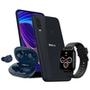 Smartphone Philco Hit P10, 128GB, Dark Blue + Fone de Ouvido Bluetooth Philco Air Beat PFI96ESA  + Smartwatch Philco Hit Wear PSW01P Smartphone Philco