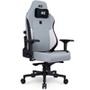 Cadeira Gamer DT3 Nero Elite Ashen, Até 160 Kg, Com Almofada, Reclinável, Descanso de Braço 4D, Cinza Tecido respirável, confortável e suave ao toque.