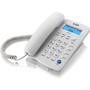 Telefone de Mesa com Identificador de Chamadas e Viva-voz TCF3000 Branco ELGIN Telefone com fio TCF-3000 Branco vem com bons opcionais para você atend