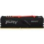 Memória Kingston Fury Beast 8GB 3200MHz DDR4 RGB CL16 - KF432C16BBA/8O Kingston Fury Beast DDR4 RGB proporciona um aumento de desempenho e estilo com 