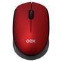 Mouse Oex Cosy Sem Fio Wireless 1200DPI MS409 - Vermelho E PretoMouse Oex Cosy MS409, ideal para o seu dia a dia, voce deixará suas tarefas mais simpl