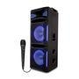 A Caixa De Som Acústica Ex Bass Flash Lights Philco PCX30000 Com 01 Microfone é poderosa e imbatível! Essa torre de som entrega um áudio de extrema qu