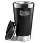Bebidas quentes ou frias a qualquer momento, em qualquer lugar é muito mais prático com o Copo Térmico Philco Preto PTH01P. Capacidade de 475ml de liq