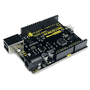 Esta é a BlackBoard UNO R3, a placa Arduino UNO compatível fabricada pela RoboCore, projetada unindo o melhor das placas Arduino básicas lançadas até 