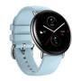 Amazfit zepp e novo smartwatch da amazfit redondo - caixa ace (prata) pulseira blue (azul claro) pode trocar pulseira    o relógio inteligente possui 
