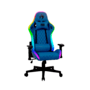 A cadeira gamer rgb fox racer azul iluminação led-logo preto é  elegante, sofisticada e moderna, ela foi desenvolvida para pessoas como você player, q