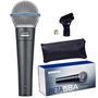 O Microfone Profissional da Inconfundível Linha Azul.BETA 58AO Beta 58A da Shure é um microfone dinâmico de alta precisão, projetado para vocais em ap