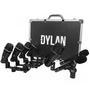 Kit de microfones para bateria dylan dd-7 com fio (acompanha maleta)  -  kit de microfones para bateria dylan dd-7 com fio (acompanha maleta)o dd-7 é 