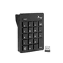 Mini teclado ref: kp-2038(fl)- teclado numerico sem fio para  -  frequãªncia de 2,4 ghz    20 teclas    led indicador de num lock    possui as teclas 