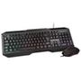 O combo teclado e mouse Multi é ideal para quem quer melhorar o seu desempenho nas partidas. O teclado possui iluminação LED fixas para uma melhor vis