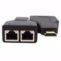 Utilize 2 cabos de rede CAT5e e CAT6 para transmissão em alta definição de TV a Cabo , DVD, Video Games entre outros dispositivos HDMI em grandes dist