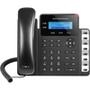 O GXP1628 é telefone IP padrão da Grandstream para pequenas empresas. Esse modelo baseado em Linux inclui 2 linhas, 3 teclas com programação XML, tecl