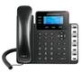 O GXP1630 é um avançado telefone IP para pequenas e médias empresas (PMEs). Esse modelo baseado em Linux inclui 3 linhas, 3 teclas com programação XML