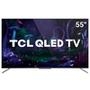 Smart TV TCL 55´ 4K QLED UHD. A evolução da TV LED, detalhes das imagens mais nítidas, com altos níveis de brilho e contraste. A TV é compatível com c