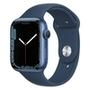 Apple Watch Series 7, 45MM, GPS, Case Alumínio Azul e Sport Band Azul   O Apple Watch Series 7 deixa tudo mais fácil de acessar. Sua tela mais ampla, 
