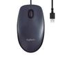 Mouse com fio USB Logitech M90 com Design Ambidestro e Facilidade Plug and Play O M90 fornece o necessário para seu conforto e controle confiável de s