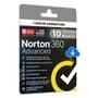 Norton 360 advanced 1 usuário 10 dispositivos 1 ano:   Tenha a segurança necessária: A segurança avançada com antivírus ajuda a proteger seus disposit