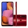 Smartphone Samsung Galaxy A20s, Vermelho, 32GB, Tela 6.5"