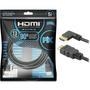 Cabo HDMI versão 2.0 Ultra HD 19 Pinos, com conectores banhados à ouro 24k, protegido com blindagem, garantindo maior durabilidade, evitando interferê