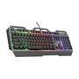 Teclado Usb Gaming Trust, Gxt 856 Torac.  O teclado de metal para jogos Trust GXT 856 Torac foi projetado para jogos sérios, combinando durabilidade e