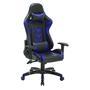A Cadeira Gamer Pelegrin em Couro PU Reclinável PEL-3003 Preta e Azul  com o design inspirado em carros esportivos, foi desenvolvida especialmente par