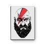 Quadro decorativo God Of War - Kratos Crossover David Bowie.  Deixe o seu cantinho favorito mais a sua cara! Decore com um toque geek de qualidade.