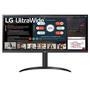 Monitor Gamer LG 34 UltraWide Full HD 75Hz 5ms HDMI IPS HDR10 Freesync - 34WP550-BEleve o equipamento do seu home office O monitor LG UltraWide 21:9 t
