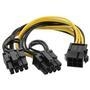 O cabo de energia para placa de vídeo 6 pinos para dual 6+2 pinos PCI-e é a solução ideal para quem precisa de uma fonte de energia confiável para a s