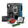 Kit Pl Mãe H61 + Proc I3 2100 + Memoria 4 GB DDR3 + Cooler + SSD 120
