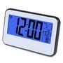 Relógio led display digital alarme controle por voz calendário termômetro acende luz com som escritório mesa   Lindo relógio de mesa, ótimo para sua c