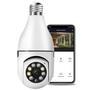 Proteja sua casa com a avançada câmera ip 360 lâmpada wifi full hd 1080p. Esta câmera multifuncional combina vigilância e iluminação em um único dispo