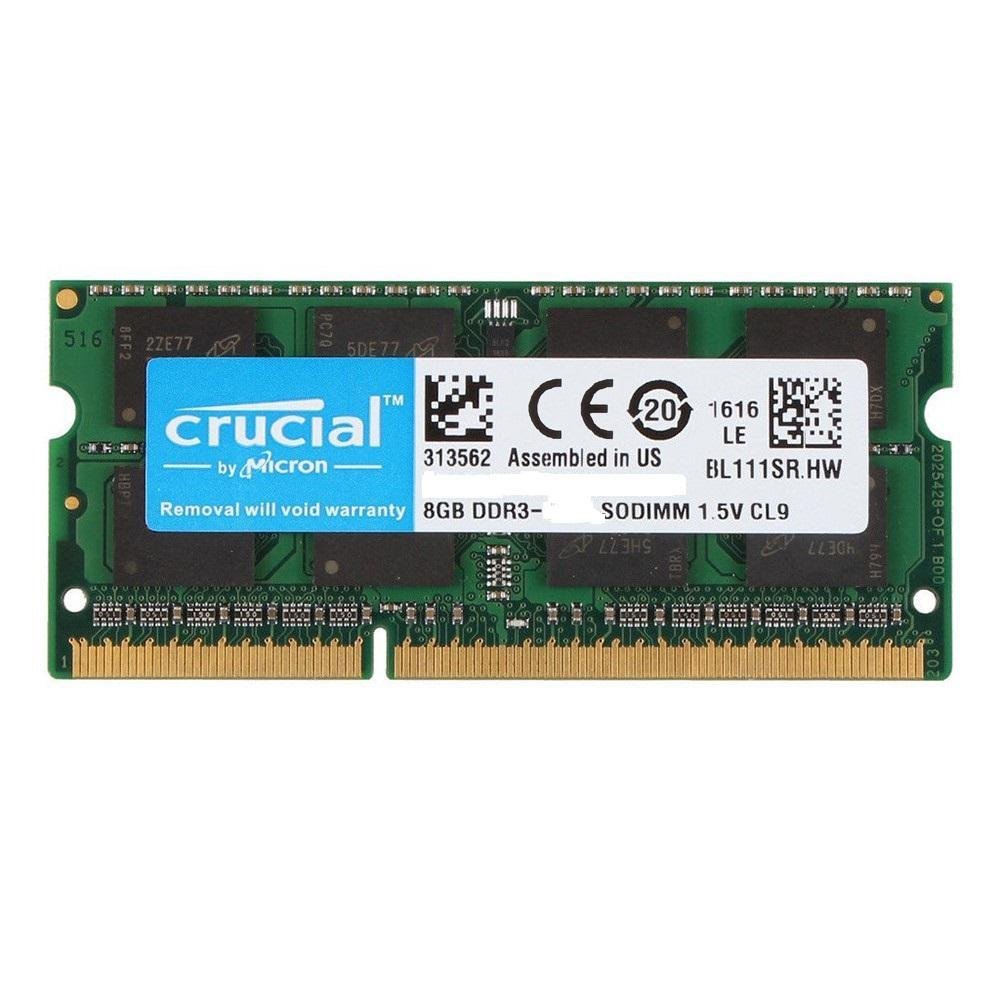 Memória Crucial Notebook 8GB 1600MHz DDR3L KaBuM