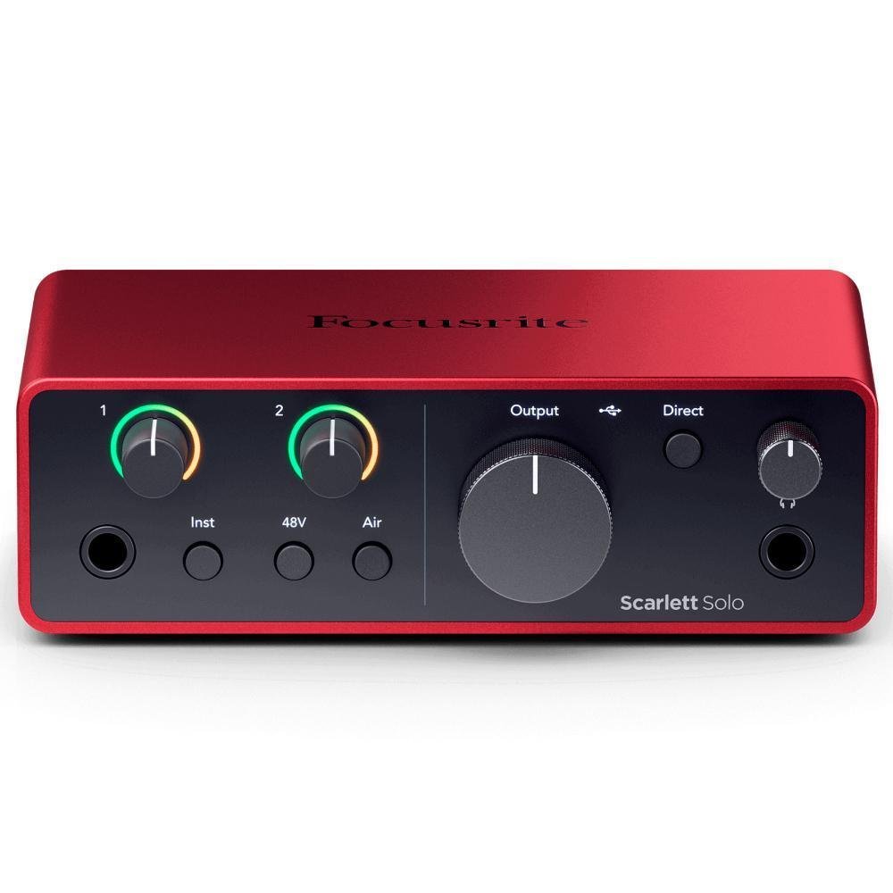 Interface De Áudio Focusrite Scarlett Solo KaBuM