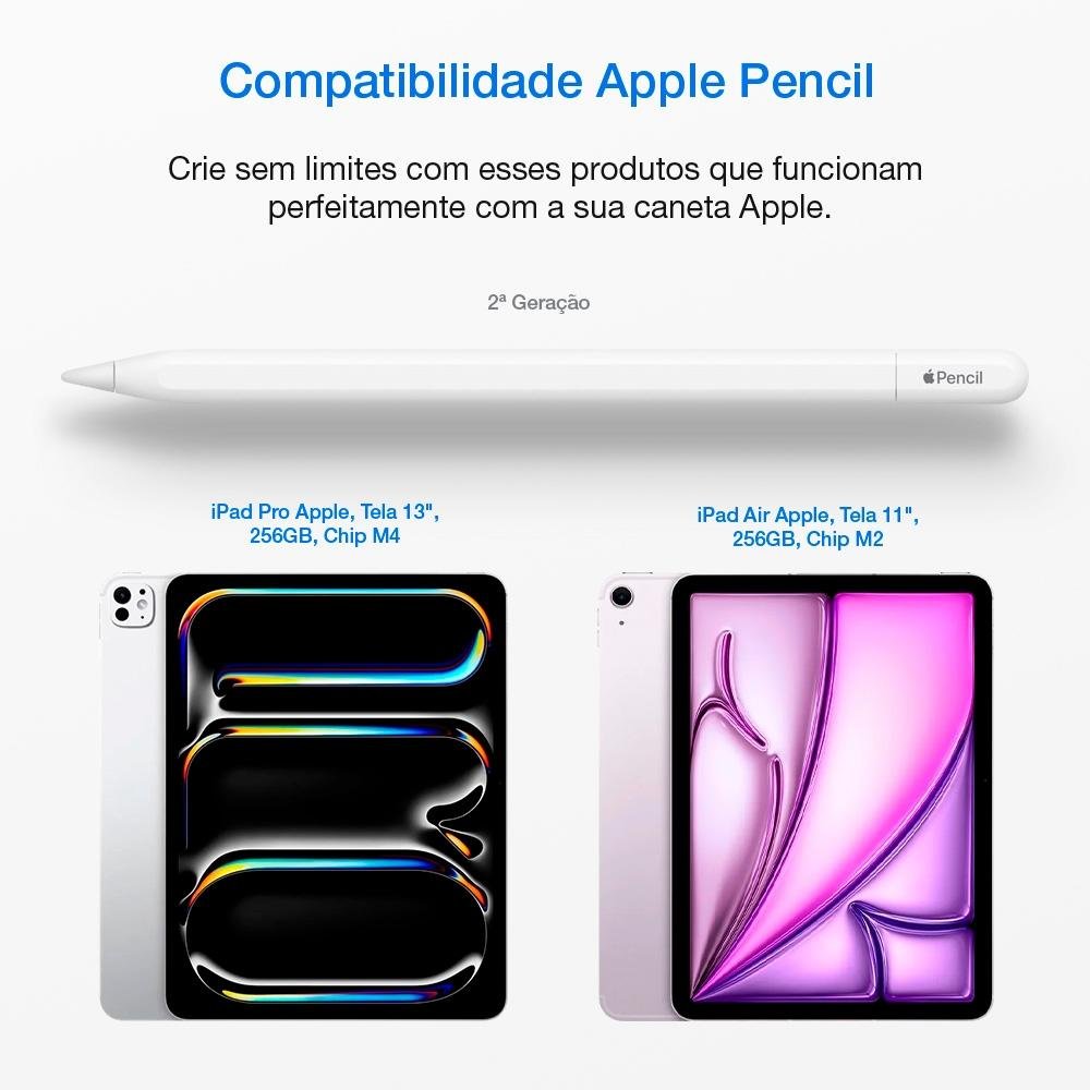 Caneta Apple Pencil Pro KaBuM caneta-apple-pencil-pro-kabum