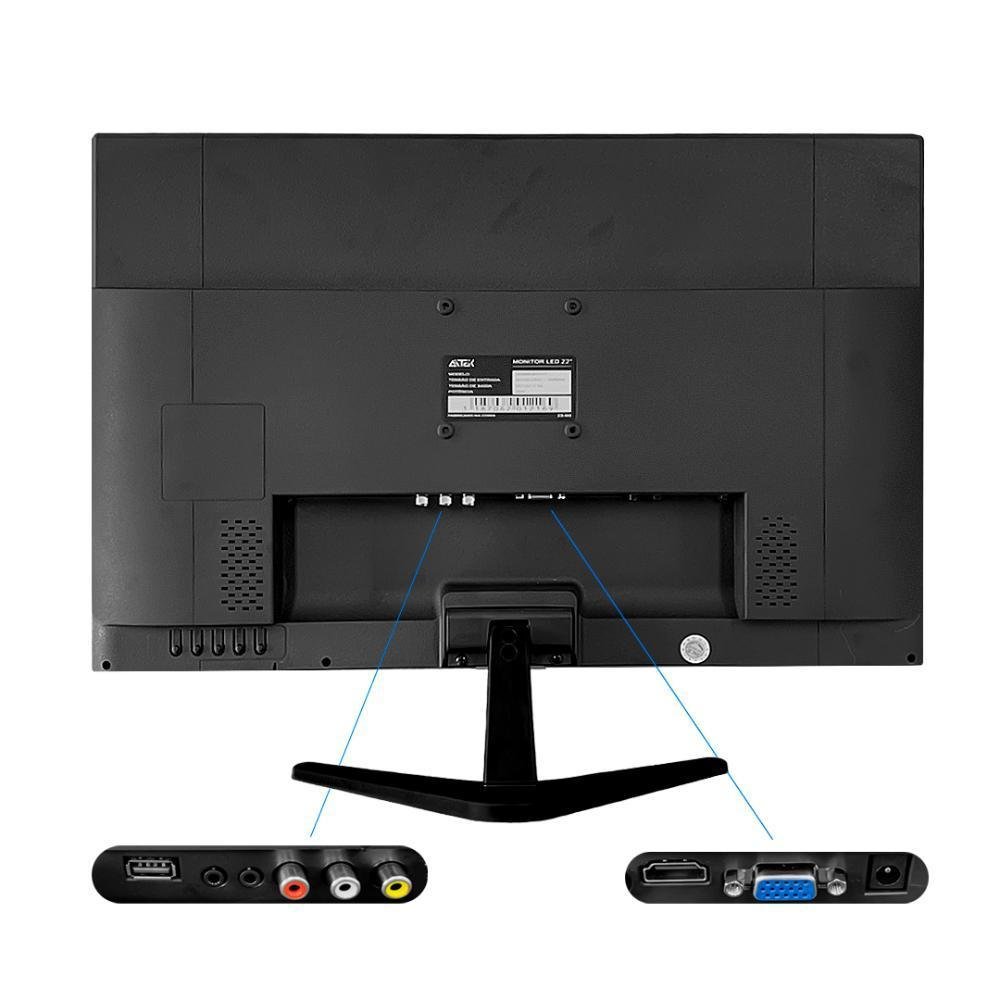 Monitor Pc Led FULL HD Tela 22 Polegadas KaBuM