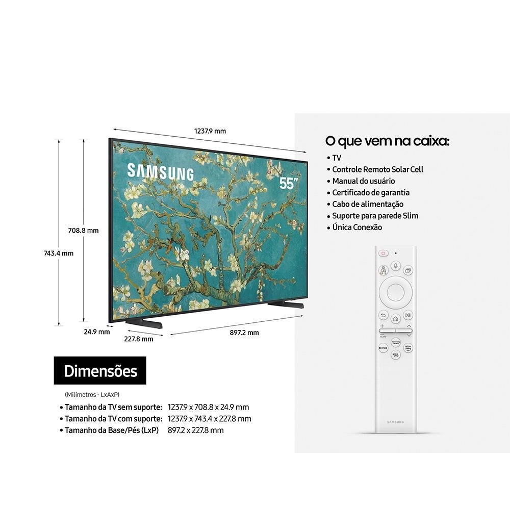 Smart TV Samsung 55 QLED 4K The Frame | KaBuM!