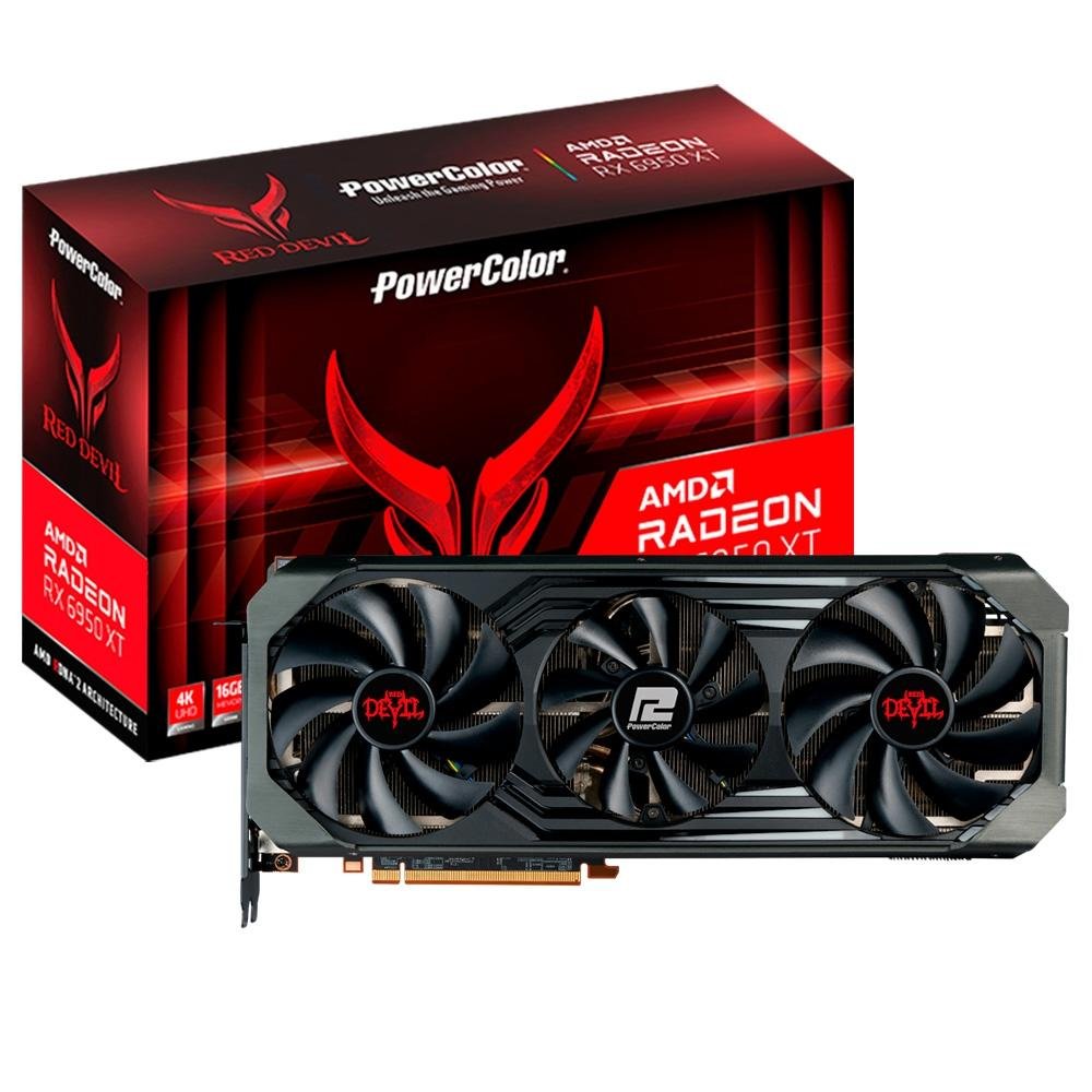 Amd Radeon Rx 6950xt Placa de Vídeo Power Color Red Devil AMD Radeon RX 6950 XT, 16 GB GDDR6 ...