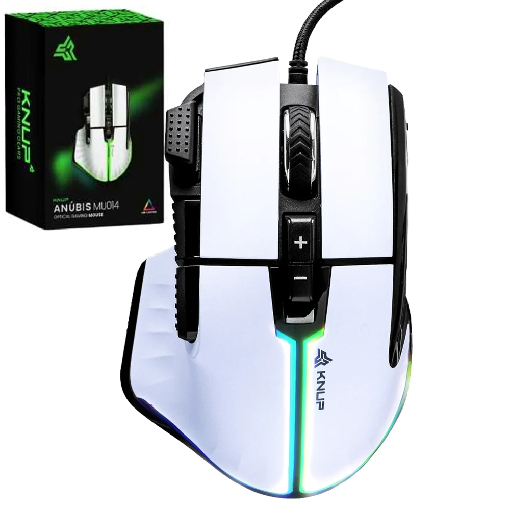 Knup Mouse Mouse Gamer Knup Anúbis LED RGB KpMu014 KaBuM