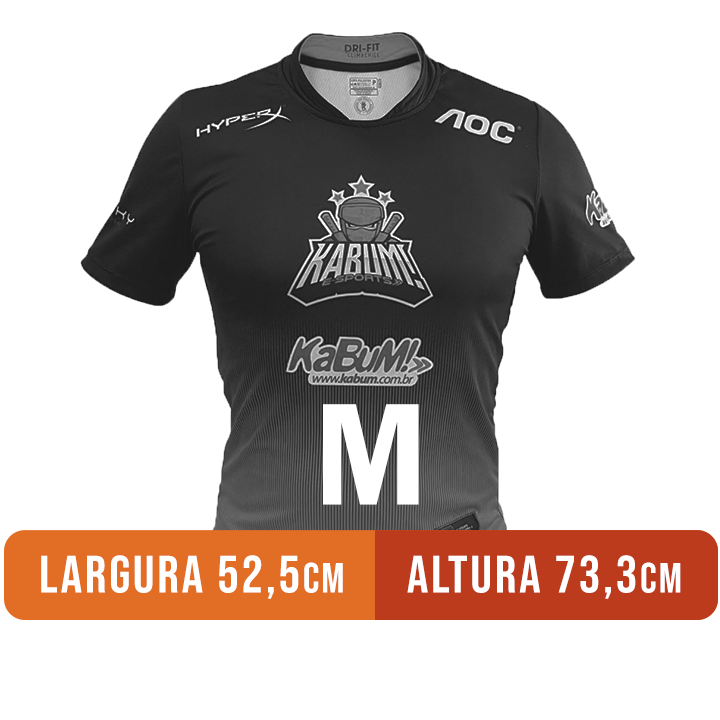 Camiseta Uniforme Oficial KaBuM e-Sports 2019 - tamanho m