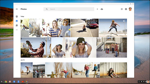 Acer Chromebook C733-C607 - Tela do Google Fotos