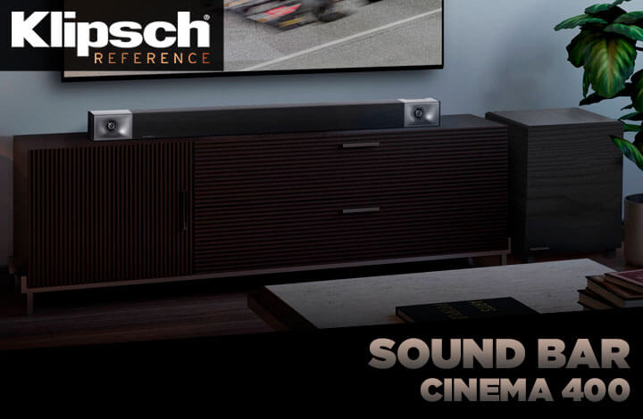 Soundbar Klipsch Cinema 400, 2.1, Bluetooth - CINEMA BAR 400